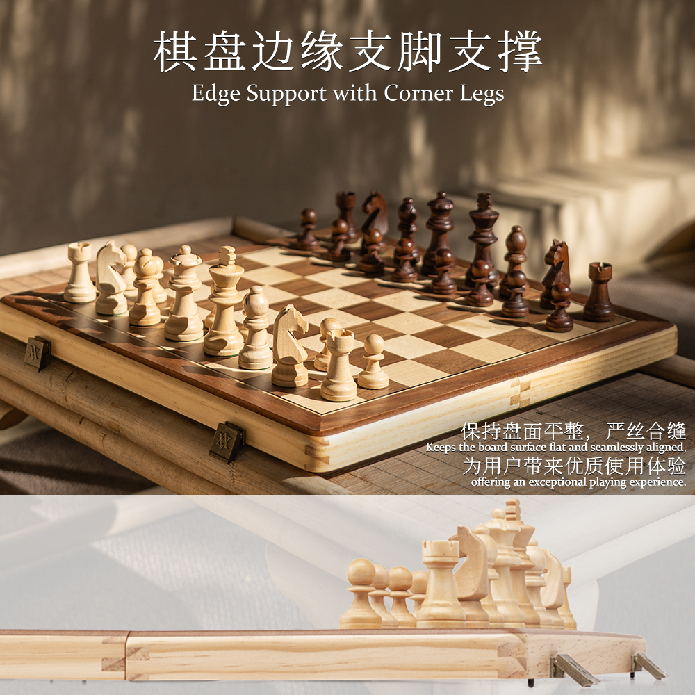 罗德梅科A&amp;A CHESS/领御高档国际象棋磁性比赛专用实木棋盘豪华版：棋盘上的艺术品，大师级享受！♟️