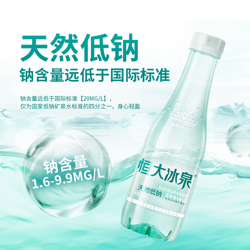 恒大冰泉：长白山天然低钠矿泉水，你的办公室新宠！