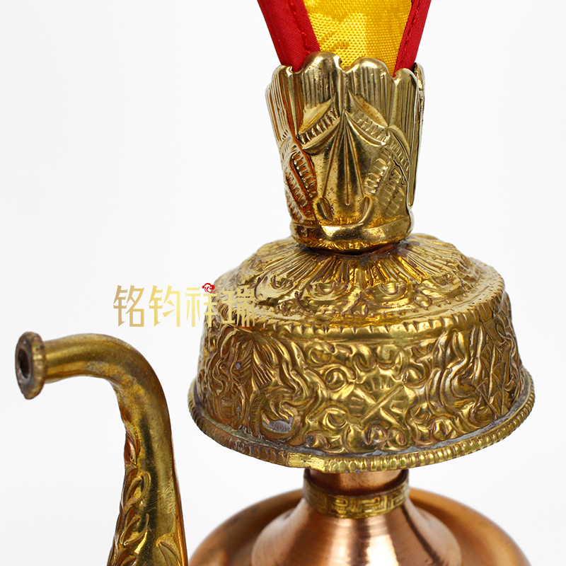 大藏品质：藏式S999纯银净水瓶，尼泊尔进口纯手工贲巴壶，民族风的极致享受！