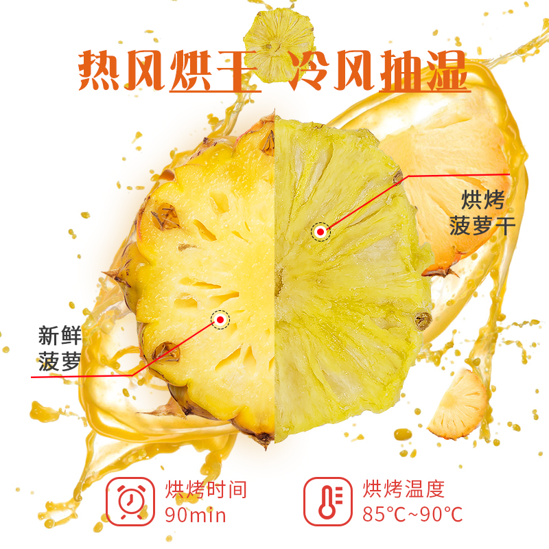 臻好恰烘干菠萝干：热带风情，一口即刻享受！