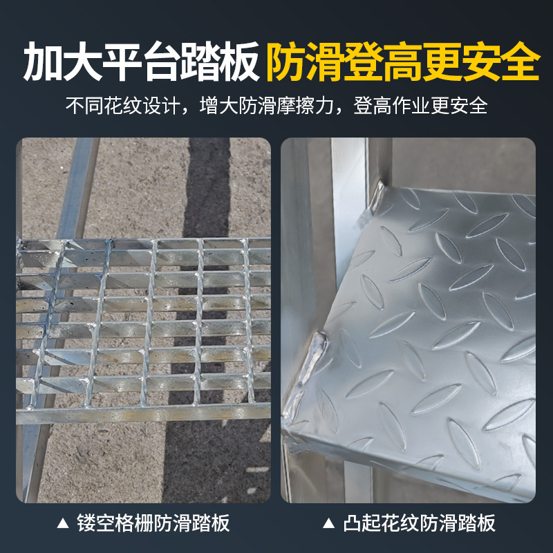 工业神器！铝合金跨线梯真香预警！过线桥+双向上人通行，工厂必备神器