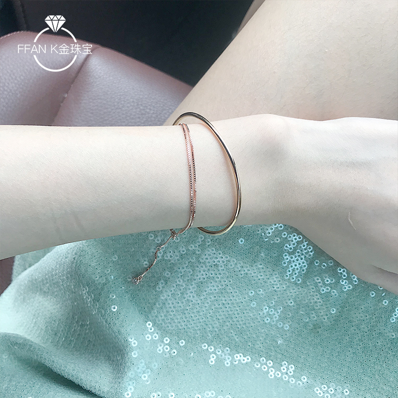 18K玫瑰金脚链：小众设计，让你的脚踝成为焦点✨