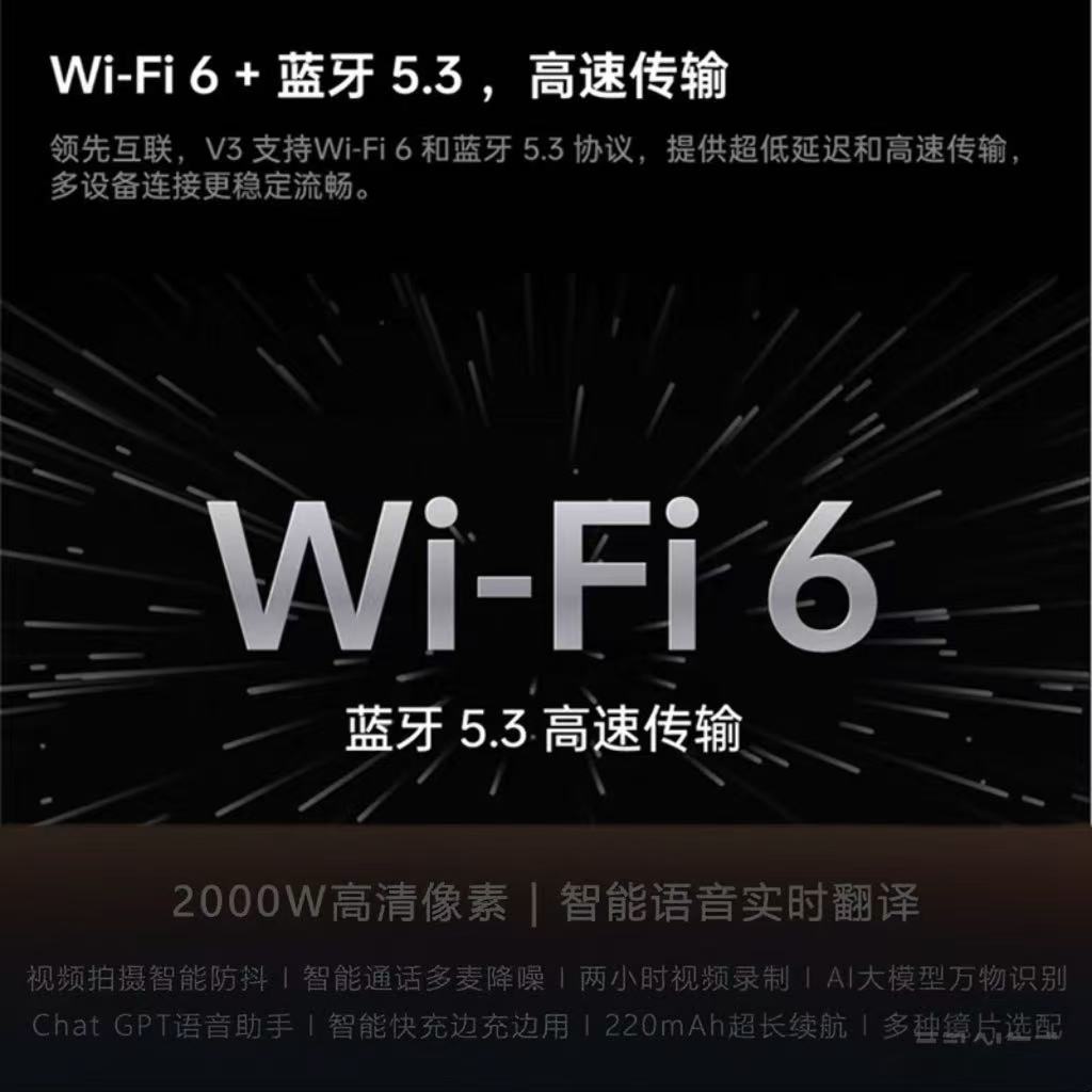 智能蓝牙眼镜：拍出生活的每一帧精彩，高清录像+AI翻译，轻松记录生活！✨