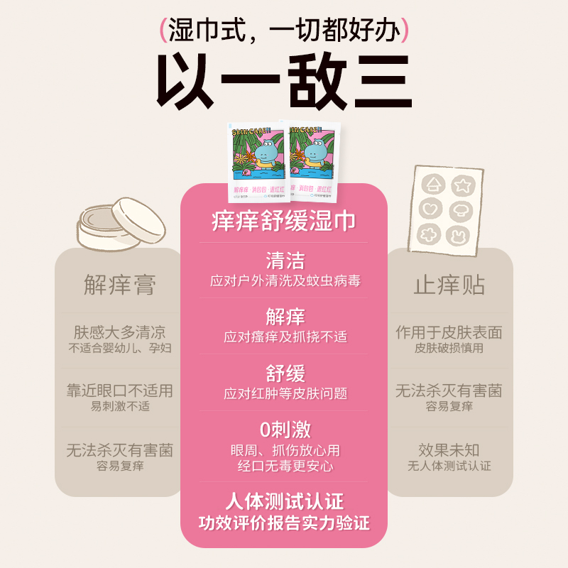 CCZ全日净止痒舒缓湿巾：宝宝户外蚊虫叮咬的救星✨