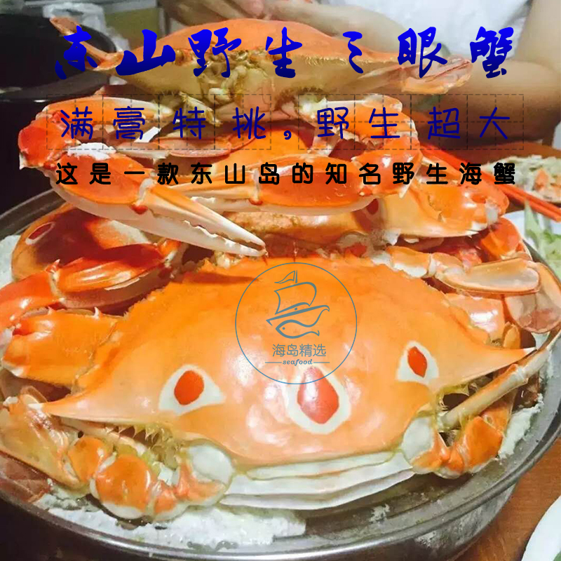 东山岛海捕红星梭子蟹：鲜活冻500g，尝鲜必备！