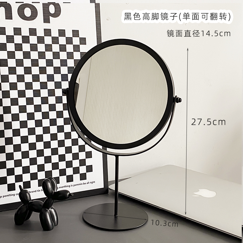 轻奢INS风镜子：解锁美妆新姿势，法式复古台式桌面双面梳妆镜✨