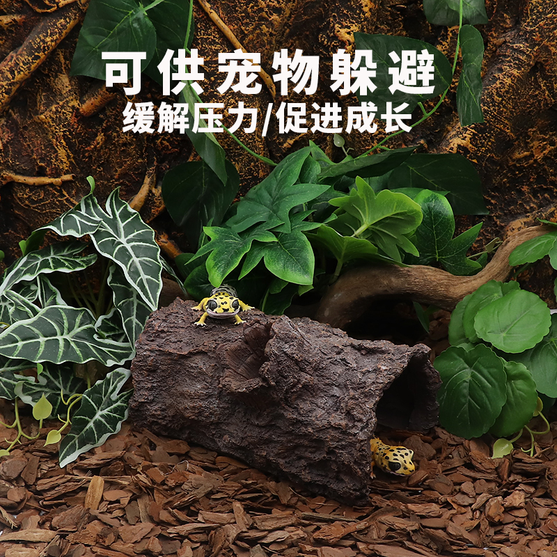 蜥蜴党狂喜！这个躲避屋太绝了！造景神器+爬宠必备