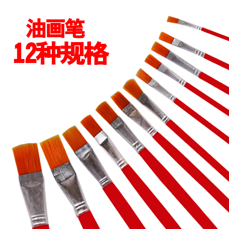 上海油画笔厂油画平头水粉笔大中小号油漆刷子硬毛小毛笔刷一次性，如何挑选最适合你的那一款？