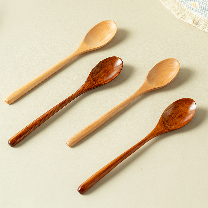 onlycook日式木勺子汤勺：原木色的温暖，让你的餐桌更有情调！