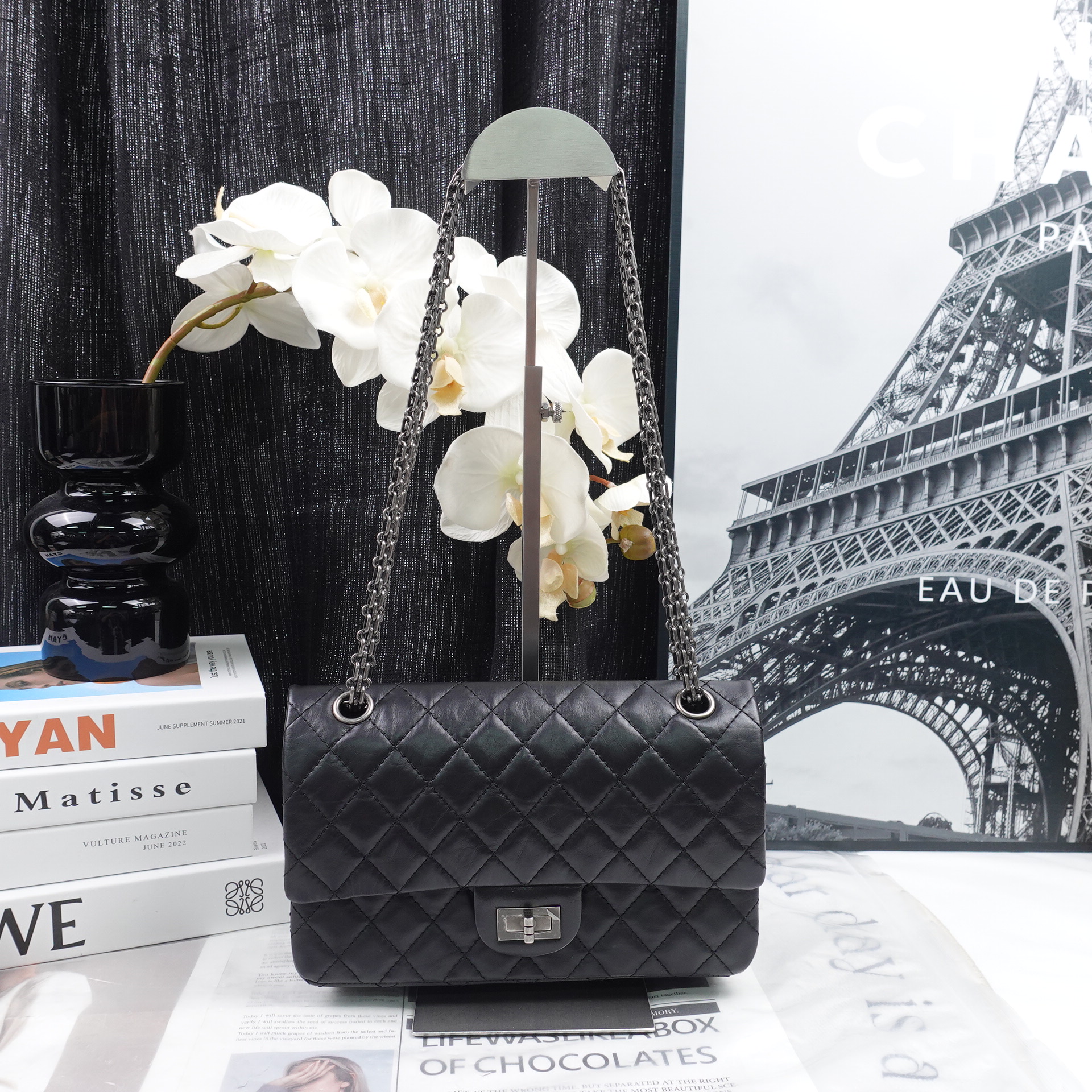 盛唐二奢 Chanel 2.55手提包：黑金传奇，诠释经典美学