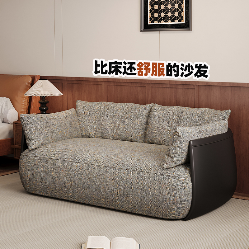 布艺沙发小户型救星：单双人压缩沙发拆洗一体，出租屋也能享受大宅生活！