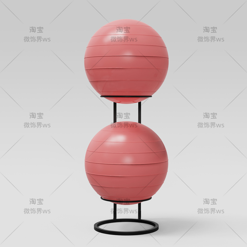 瑜伽球架子：健身房的秘密武器，让健身球收纳变得优雅又高效！