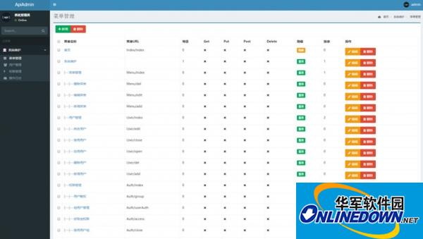 ApiAdmin后台管理系统PC版