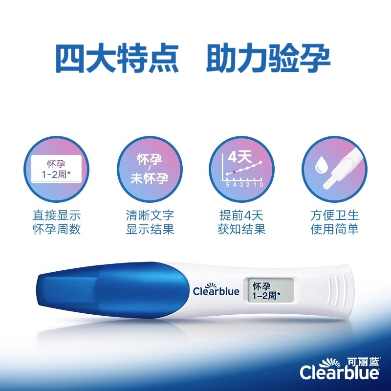 可丽蓝人绒毛膜促性腺激素(hCG)诊断试剂2支装：精准怀孕检测，告别焦虑的秘密武器！